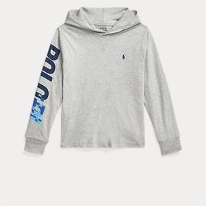 Polo by Ralph Lauren Logo Cotton Hooded Long Sleeve Tee size XL